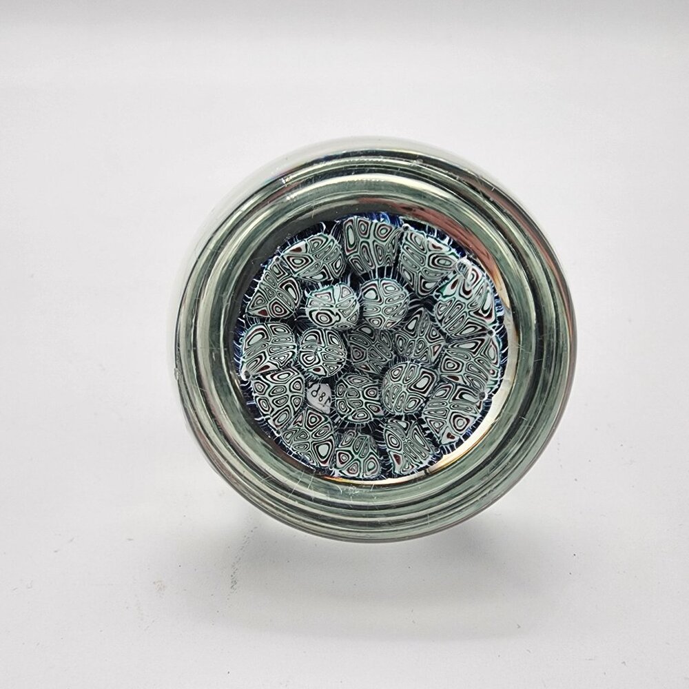 Murano Glass Milefiori Paperweight - Picture 3 of 4